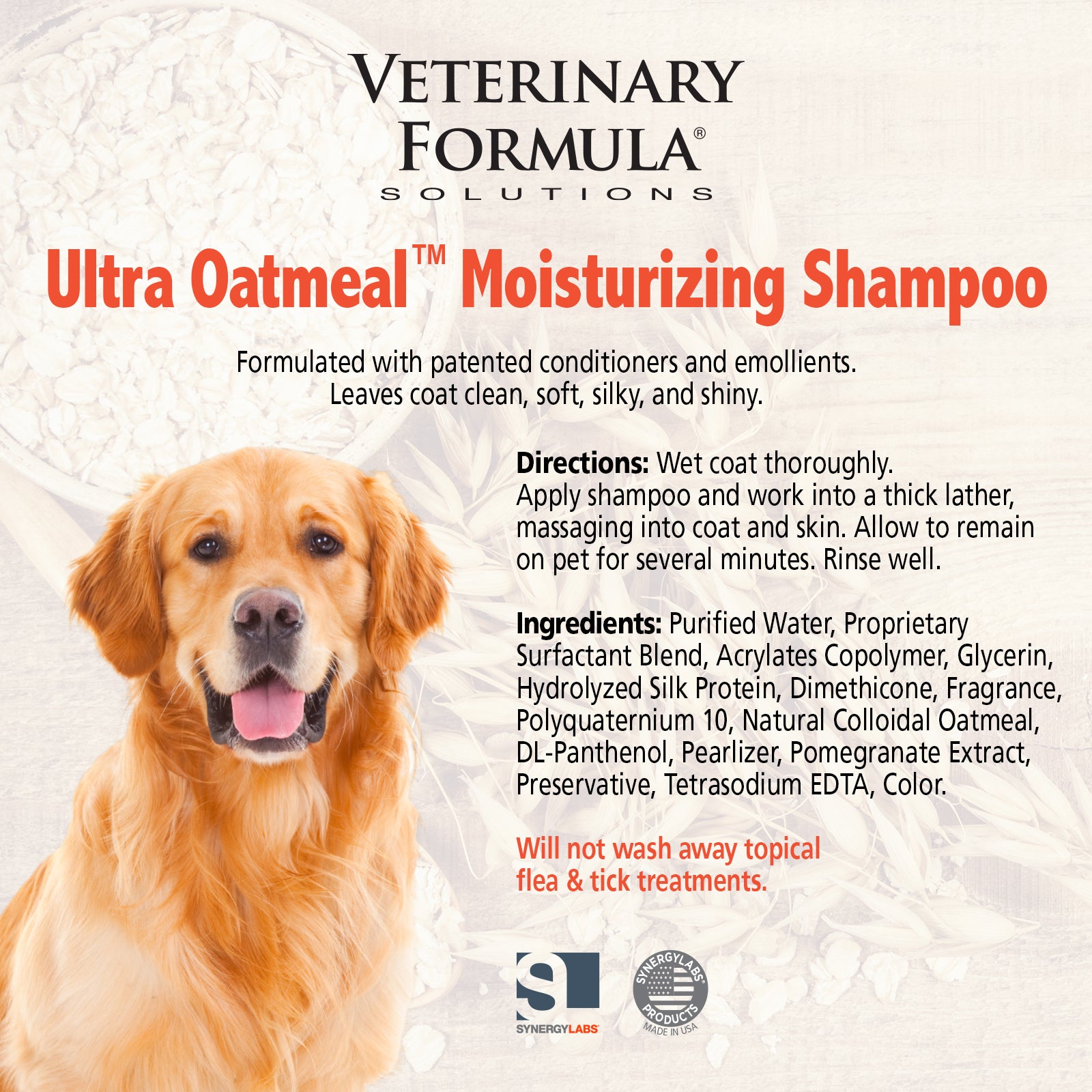 Veterinary Formula Solutions Ultra Oatmeal Moisturizing Shampoo